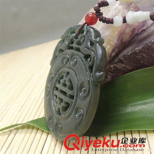 批發(fā)供應(yīng)tr新疆和田玉青玉雙貔貅平安扣 玉生緣玉器批發(fā)網(wǎng)