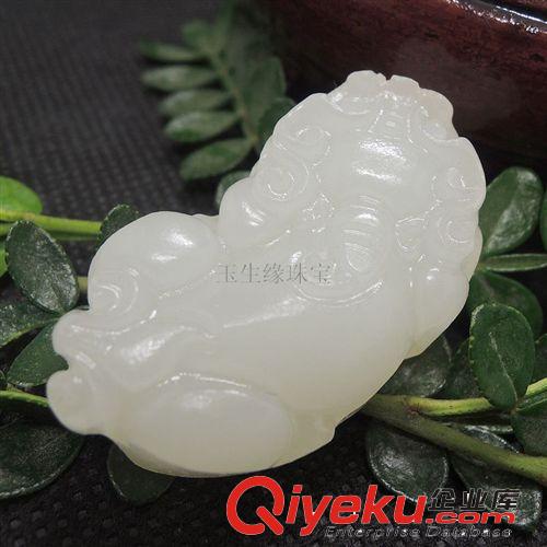 批發供應tr阿富汗玉招財辟邪貔貅吊墜 南陽玉石玉器批發網