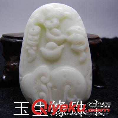 玉生緣 藍(lán)田玉福在眼前吊墜 藍(lán)田玉吊墜批發(fā) 南陽(yáng)玉石玉器批發(fā)網(wǎng)原始圖片2