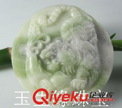 玉生緣 藍田玉虎虎生威皮帶扣 【虎】辟邪保平安 南陽玉石批發網