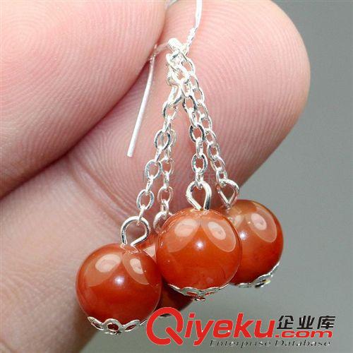 批發(fā)供應(yīng)四川南紅瑪瑙火焰紅耳釘 耳墜 玉石掛件批發(fā) 南陽批發(fā)網(wǎng)原始圖片3