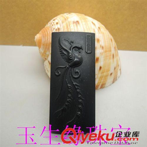 玉生緣 和田玉墨玉精雕四獸玉佩批發 和田墨玉掛件批發 南陽批發
