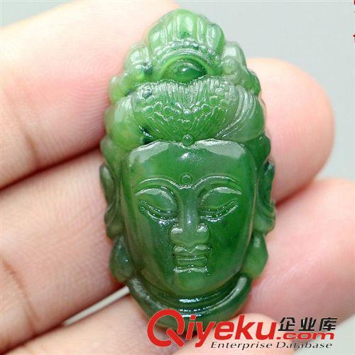 批發(fā)供應(yīng)tr新疆和田玉碧玉菠菜綠笑佛 彌勒佛吊墜 本店一件起批