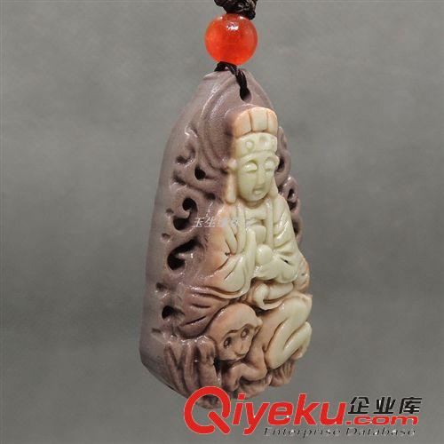 批發供應tr紫袍玉生肖猴守護神吊墜 貴州紫袍玉批發 玉生緣玉器
