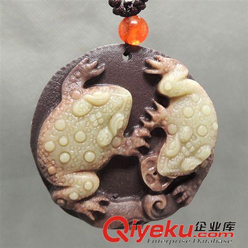 批發供應天然紫袍玉生肖兔守護神吊墜 南陽玉石玉器批發網