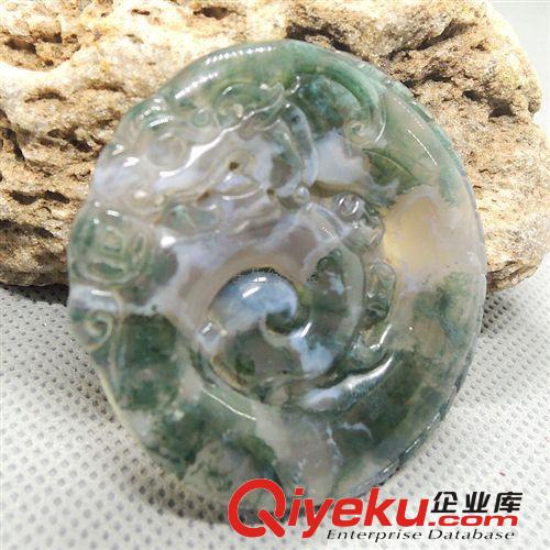 批發供應tr水草瑪瑙仿古龍吊墜 玉石吊墜批發 玉生緣玉器批發網
