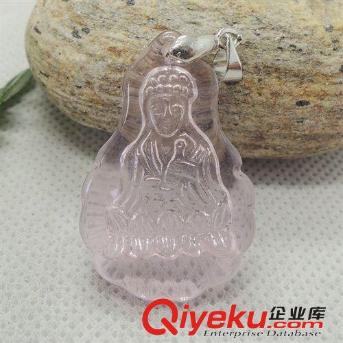 批發供應gf水晶觀音吊墜 項墜 玉石掛件批發 南陽小額批發網