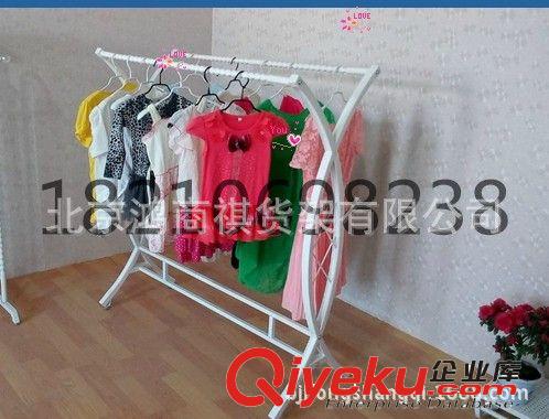 北京服裝道具批發(fā) 服裝店裝修衣架展示架 中島貨架 服裝鐵藝架子