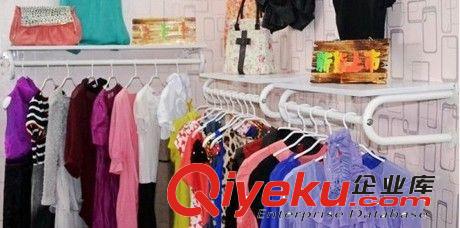 铁艺服装店衣架中岛架  上墙侧挂架 服装货架 服装店衣架  衣架