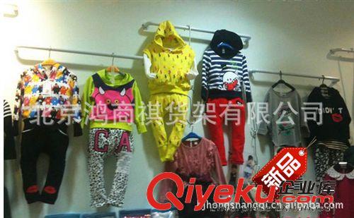 服裝店貨架 衣架 上墻側(cè)掛 鑲嵌衣架 U型鐵管架 正掛服裝架