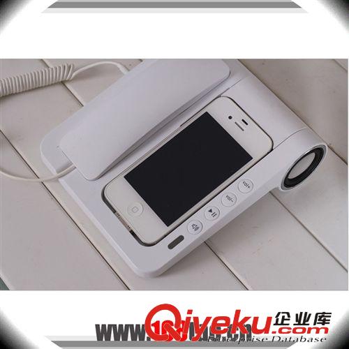 帶音響功能的蘋果iphone4 4s 5 ipad 手機(jī)接聽(tīng)座機(jī)