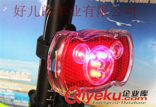 自行車山地車裝備燈 單車后燈 安全燈警示燈 尾包燈   熊貓尾燈原始圖片2