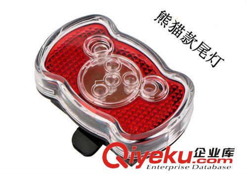 自行車山地車裝備燈 單車后燈 安全燈警示燈 尾包燈   熊貓尾燈原始圖片3