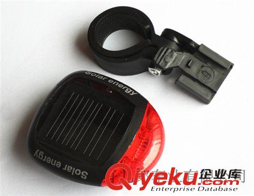 自行車山地車太陽能尾燈 騎行警示燈 騎行必備 單車配件安全燈原始圖片3