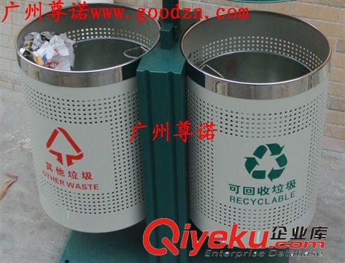 廣州戶外垃圾桶/佛山分類環(huán)保垃圾桶/中山雙桶鋼木垃圾桶原始圖片3