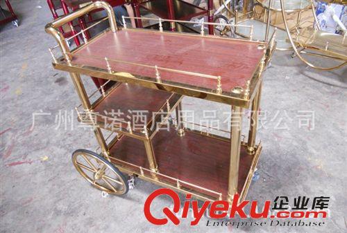 不銹鋼酒水車/帶冰壺酒車（銅柱）/不銹鋼甜品車 廠家供應(yīng)酒水車原始圖片2