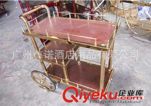 不銹鋼酒水車/帶冰壺酒車（銅柱）/不銹鋼甜品車 廠家供應(yīng)酒水車原始圖片3
