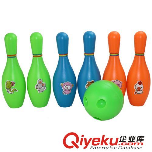 兒童體育玩具 迷你保齡球 附帶貼紙 寶寶彩色歡樂保齡球原始圖片2