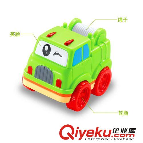 笑臉工程車慣性車色彩鮮艷光滑厚實 兒童汽車玩具 單只裝