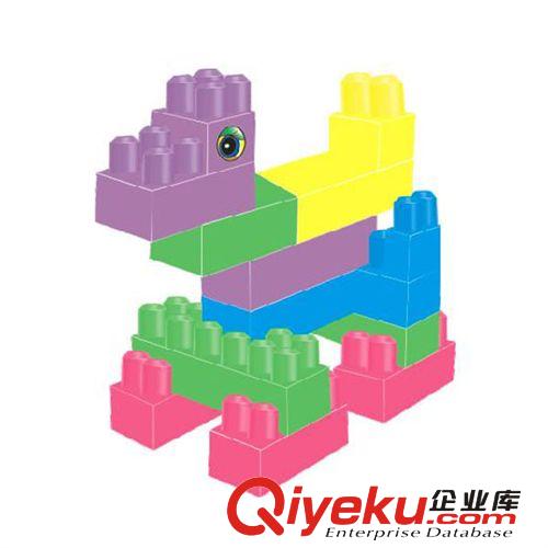 85粒積木兒童盒裝百變積木塑料拼插桌面益智汕頭市澄海區玩具批發原始圖片3