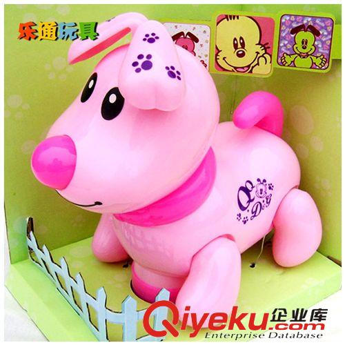 大號(hào)電動(dòng)萬(wàn)向燈光音樂(lè)QQ小狗 電動(dòng)玩具 電動(dòng)狗 兒童益智玩具批發(fā)原始圖片2
