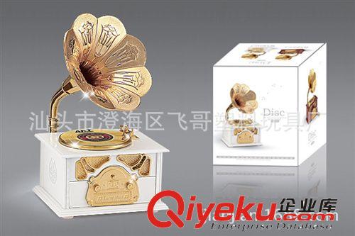 K046487仿真八音盒留聲機玩具 時尚藝術擺件八音盒留聲機 樂器原始圖片2
