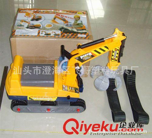 K025508坐人工程挖土車/履帶滑行車 可騎*挖*鉤動  玩具童車