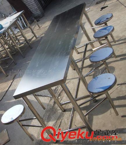 不銹鋼餐桌  八位餐臺凳 非標(biāo)定做 家具 折疊餐桌 304不銹鋼原始圖片2