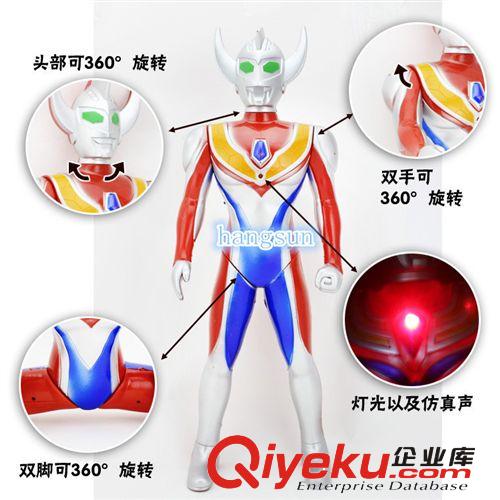 迪迦奧特曼 超大號54cm 電動發(fā)光發(fā)聲玩具 兒童動漫玩具原始圖片2