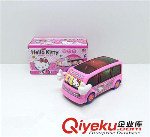 Hello Kitty3D灯光电动小巴士 儿童电动玩具车 电动玩具批发