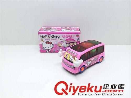 Hello Kitty3D灯光电动小巴士 儿童电动玩具车 电动玩具批发