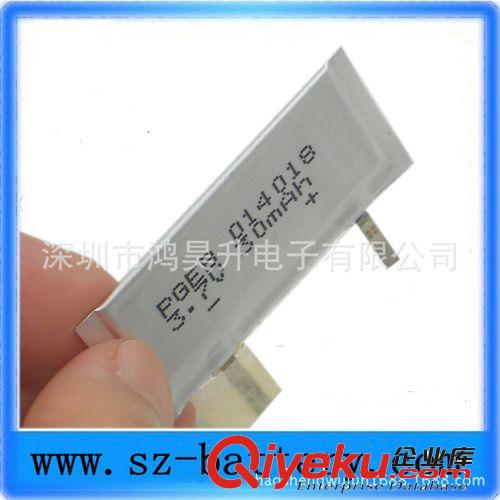 廠家供應超薄014018 3.7V 30MAH可充電聚合物鋰電池原始圖片2