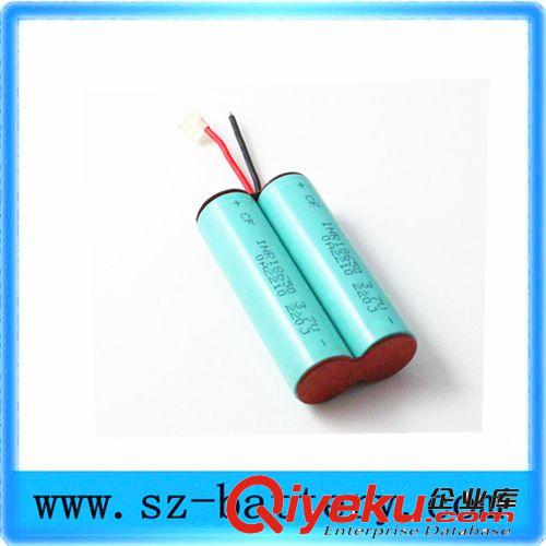 電芯廠家直銷 18650鋰電芯 三原材料足容A品2200ma 兩個并聯出線原始圖片3