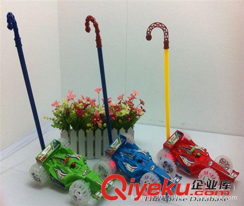 3C 地?cái)偀豳u 手推雜技車F1賽車 明輪帶燈光音樂 手推推拉翻斗車原始圖片3