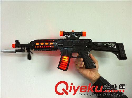 cdj 電動玩具槍 過家家 AK47 閃光槍 電動閃光槍 兒童語音槍