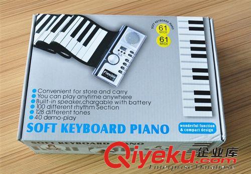 61keys piano 加厚鍵盤手卷琴 61鍵電子鋼琴 學(xué)生練習(xí)軟琴 批發(fā)原始圖片2