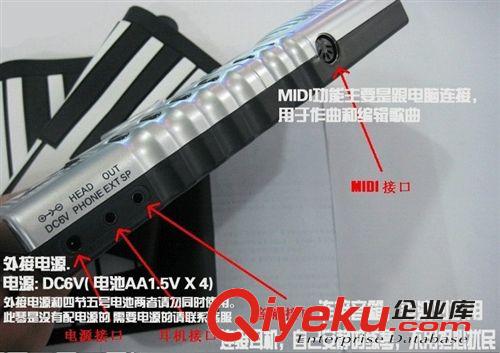 61keys piano 加厚鍵盤手卷琴 61鍵電子鋼琴 學(xué)生練習(xí)軟琴 批發(fā)原始圖片3