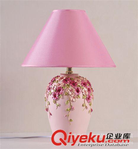 好心藝三色堇花瓶臺燈 創意迷你臺燈 田園臺燈 工藝臺燈原始圖片2
