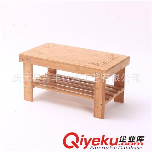 兒童家具廠供應竹木兒童換鞋試鞋凳 竹凳原始圖片3