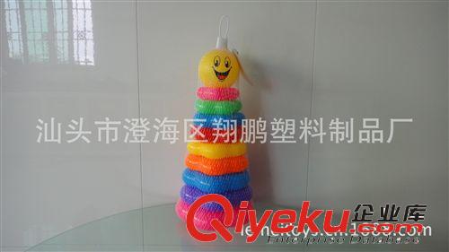 【樂美玩具】彩虹套圈印球(5個圈) 熱賣益智兒童玩具 熱賣彩虹圈