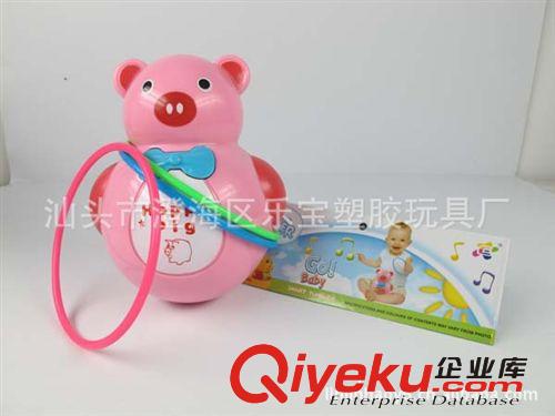 益智玩具 卡通小豬音樂燈光不倒翁 電子音樂閃光卡通玩具 06C