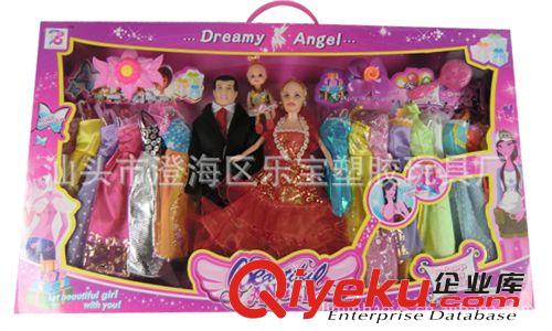 益智玩具芭比娃娃 多服飾換裝芭比 寶寶飾品 Barbie 45件服 19218