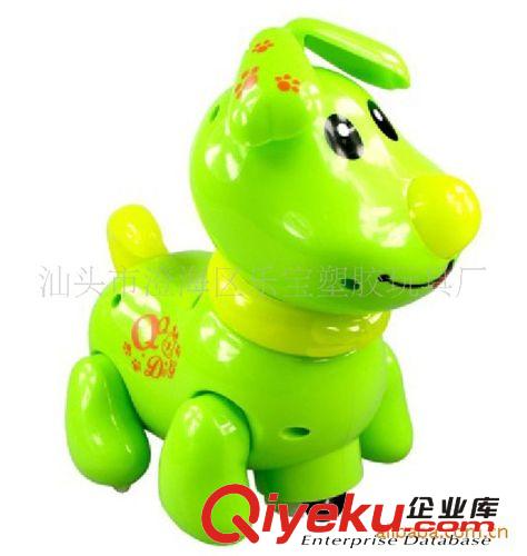 塑料電動 益智玩具 電動狗萬向QQ狗 音樂燈光卡通狗 68215原始圖片2