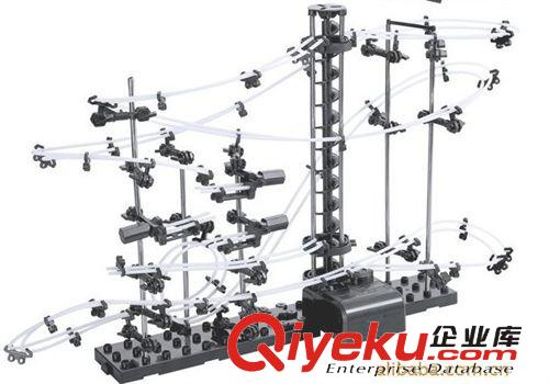 批發(fā)8級云霄飛車太空軌道積木批發(fā) 滾珠拼裝積木玩具8級太空軌道