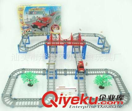 軌道車(chē) 軌道玩具 {zh1}沖刺 帶音樂(lè)及燈光橋批發(fā)原始圖片2