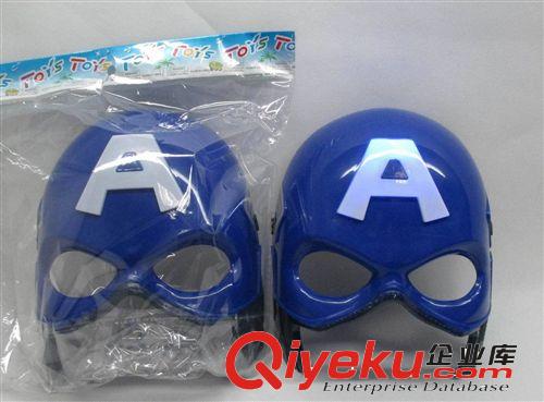 熱銷美國隊長面具帶燈光 舞會道具 節慶用品 兒童面具 動漫面具原始圖片3