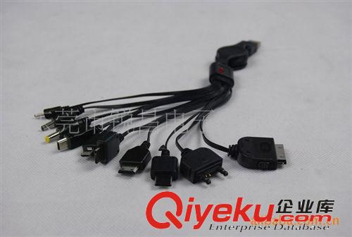 10合1 USB充電器帶伸縮線套裝，實用型禮品 多功能USB充電線