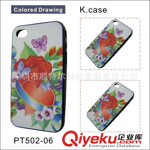 K.CASE廠家批發iphone4手機殼 蘋果4 TPU彩繪手機保護套 定制原始圖片2