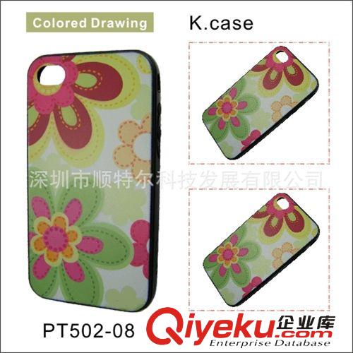K.CASE廠家批發iphone4手機殼 蘋果4 TPU彩繪手機保護套 定制原始圖片3
