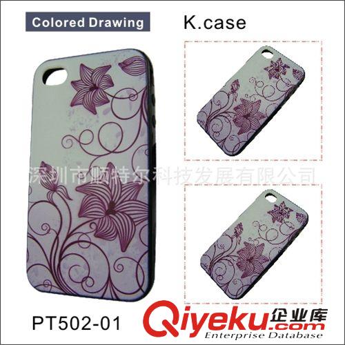 K.CASE廠家批發iphone4手機殼 蘋果4 TPU彩繪手機保護套 定制